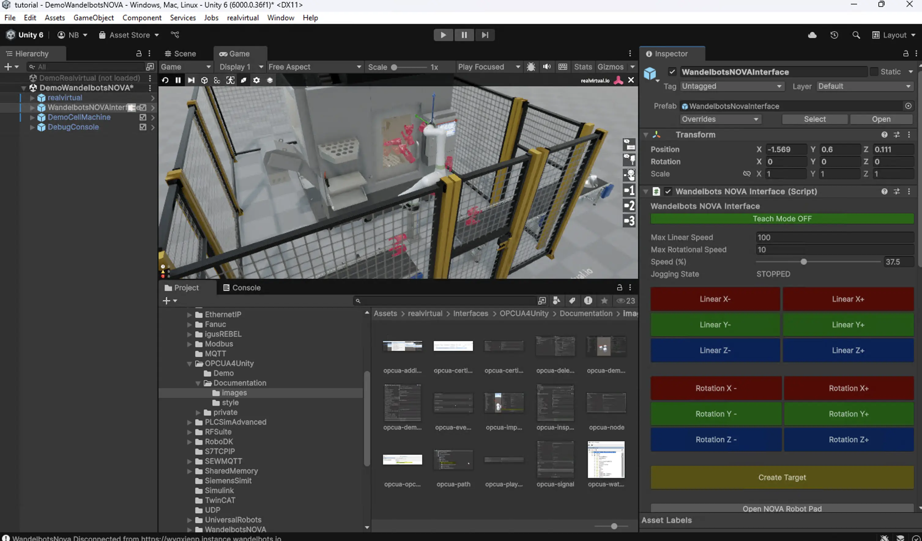 create project in unity hub; node