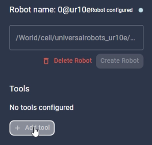 Add tool to NVIDIA Isaac Sim in Robot Pad