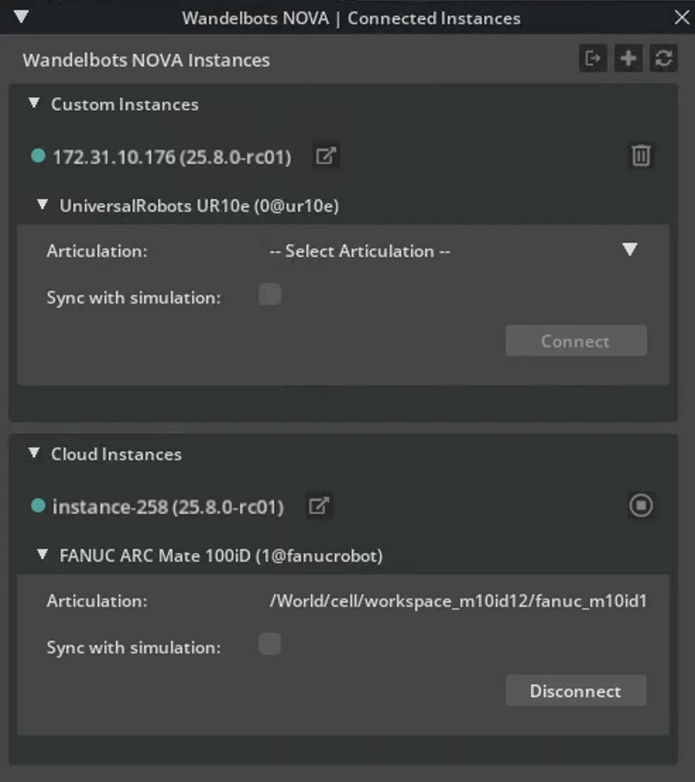 Articulation selected and ready