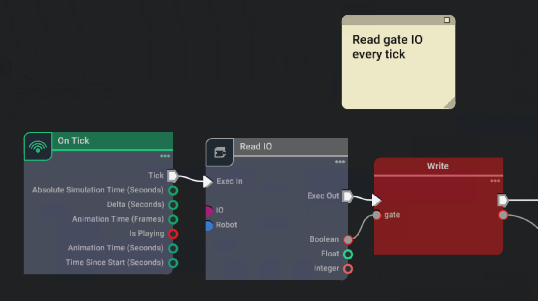 OGN On IO Change Isaac Sim node