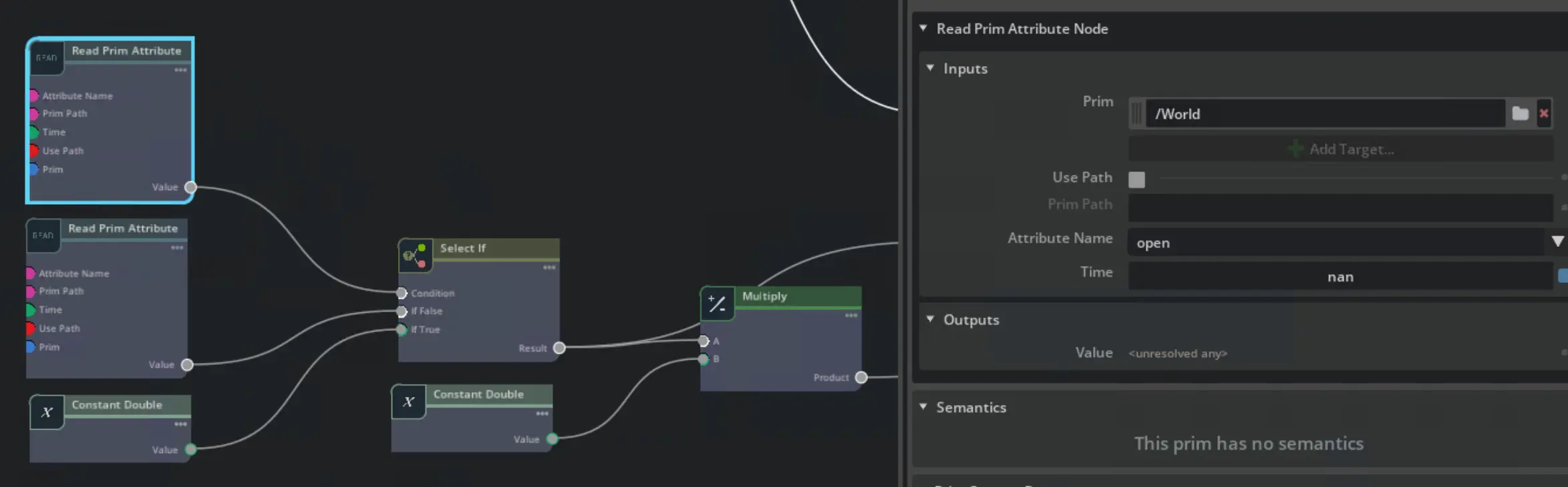 Read open state attribute