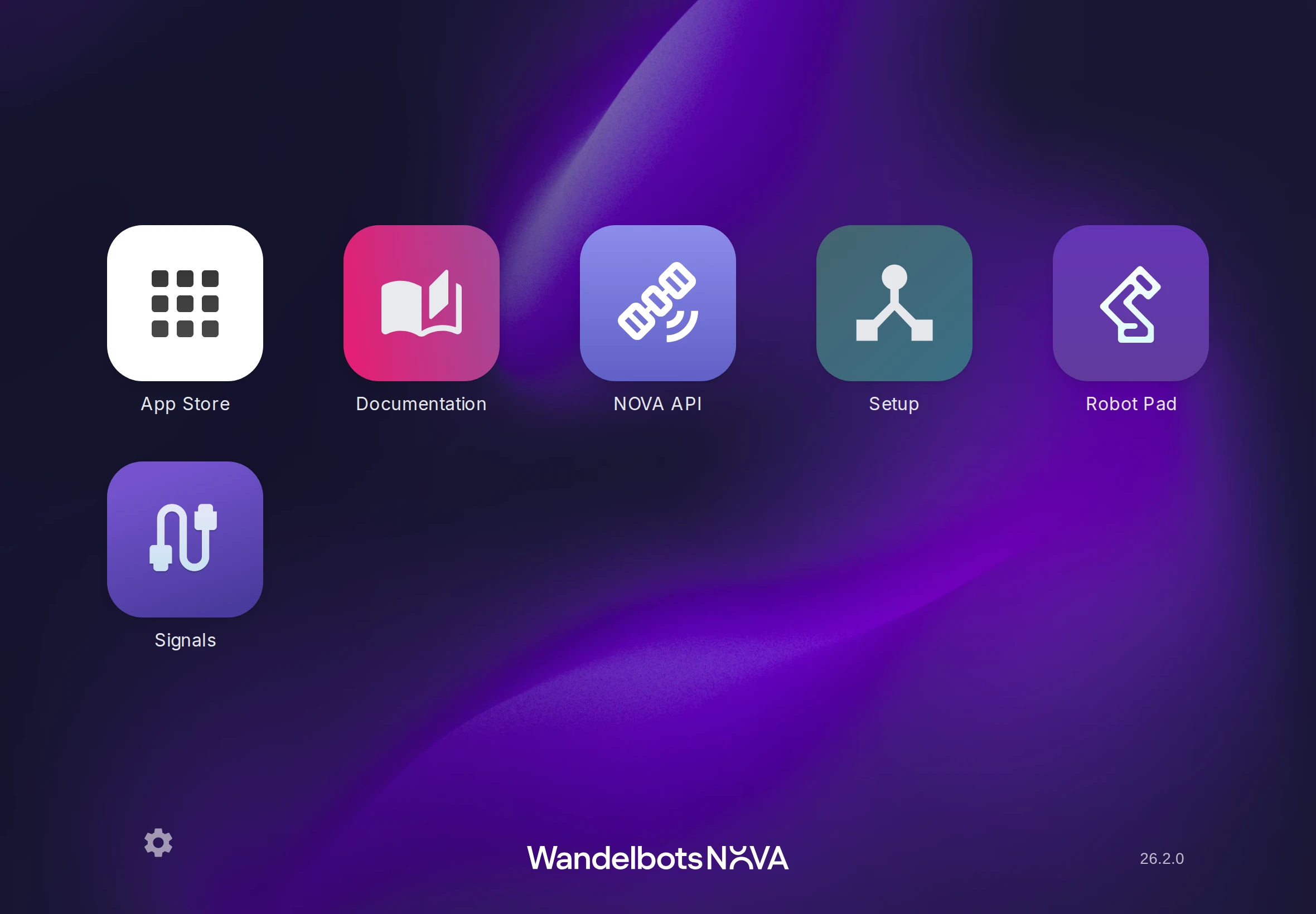 Wandelbots NOVA home screen