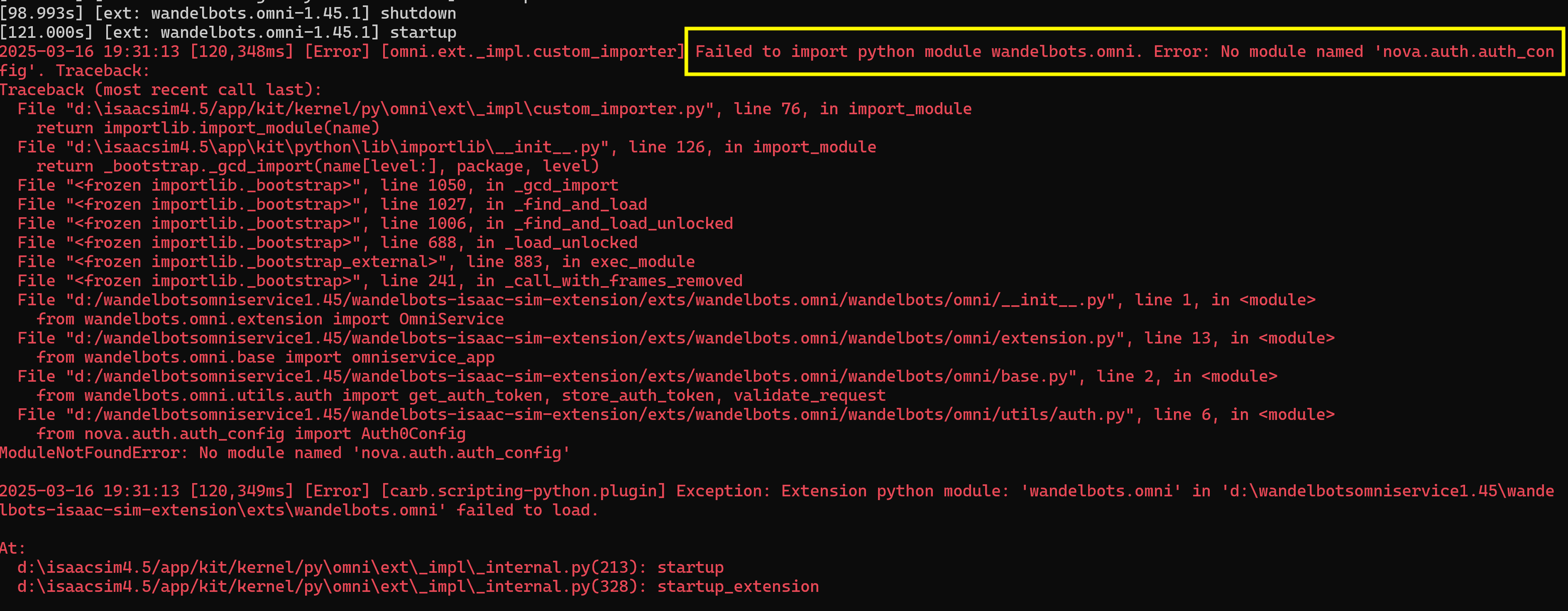Delete python packages.